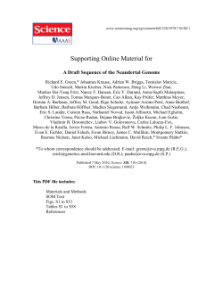 Supporting Online Material for