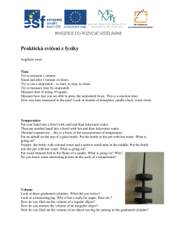 Praktick&aacute; cvičen&iacute; z fyziky