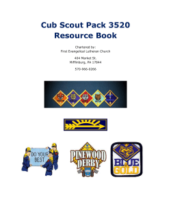 Cub Scout Pack 3520 Resource Book