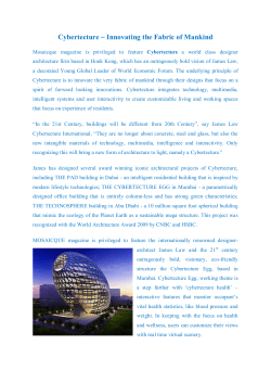Cybertecture ~ Innovating the Fabric of Mankind