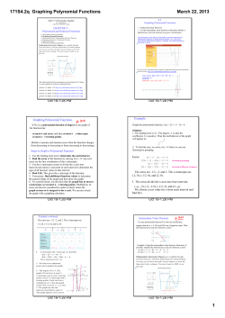 171S4.2q Graphing Polynomial Functions