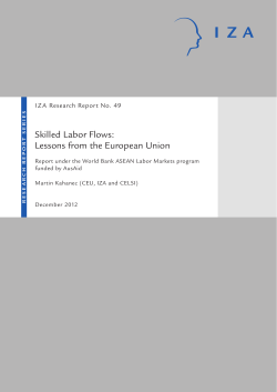 Skilled Labor Flows: Lessons from the European Union