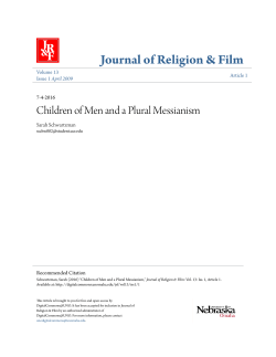Children of Men and a Plural Messianism