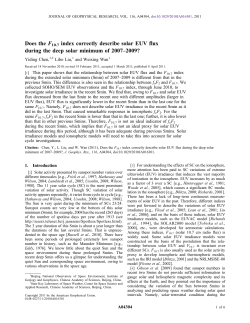 Does the F10.7 index correctly describe solar EUV flux during the