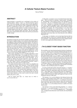 A Cellular Texture Basis Function