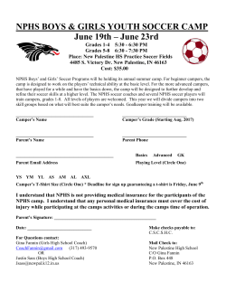 Boys and Girls Soccer