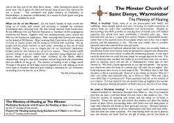 2009 11 Healing - The Minster Warminster