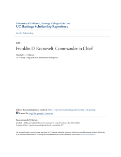 Franklin D. Roosevelt, Commander in Chief