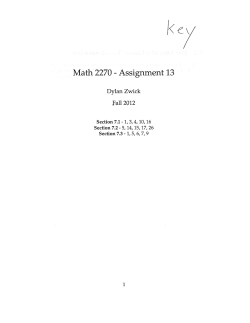 Assignment 13 - Math.utah.edu