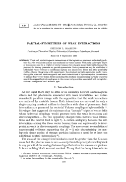Partial-symmetries of weak interactions