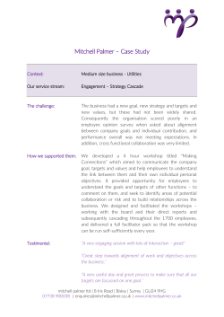 Engagement- Strategy cascade
