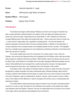 Introduction - THIMUN Qatar