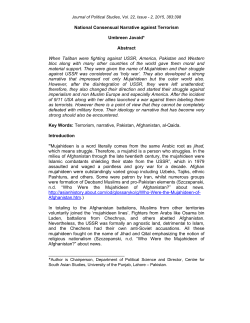 National Consensual Narrative against Terrorism