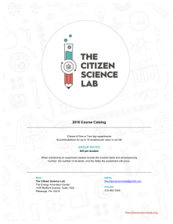 To see a complete list of available experiments, our