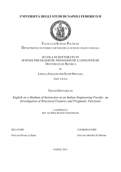 Francomacaro English as a medium of instruction at an Italian