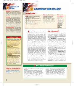 Government and the State