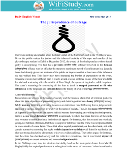 The jurisprudence of outrage - English