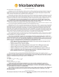 2014 Notice of Annual Meeting and Proxy