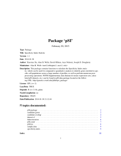 Package `pSI`