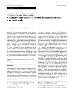A polydisperse linear random coil model for the quaternary structure