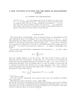 A NEW COUNTING FUNCTION FOR THE ZEROS OF