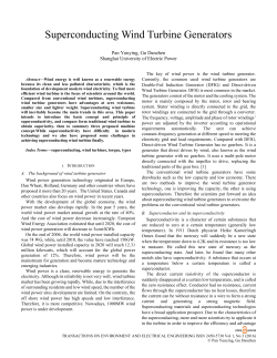 Superconducting Wind Turbine Generators