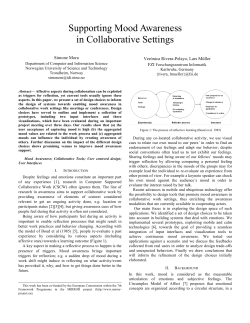 Supporting Mood Awareness in Collaborative Settings