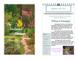 Xeriscaping 101 brochure - Kootenai Environmental Alliance