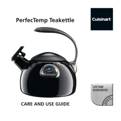 PerfecTemp Tea Kettle &ndash; Instruction Booklet