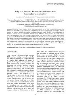 Design of an innovative Polymerase Chain Reaction device based
