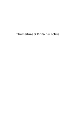 The Failure of Britain`s Police