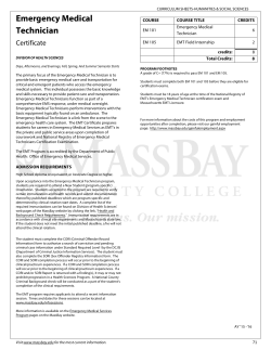Emergency Medical Technician
