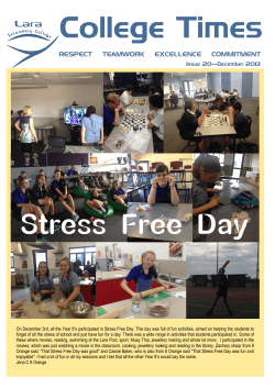 College Times - Lara Secondary College