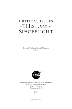 American Space History: Legacies, Questions, and Opportunities for