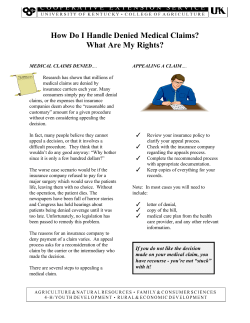 How Do I Handle Denied Medical Claims? What Are My Rights?
