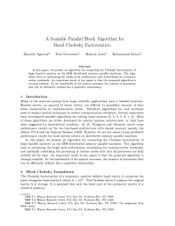 A Scalable Parallel Block Algorithm for Band Cholesky Factorization