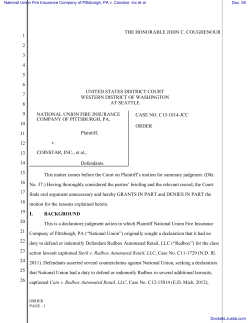 To view the National Union decision in its entirety, visit