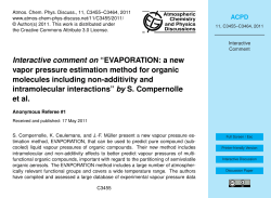 Interactive comment on &ldquo;EVAPORATION: a new vapor