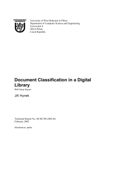 Document Classification in a Digital Library