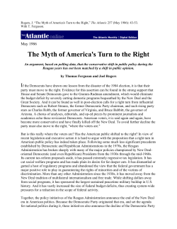 The Myth of America`s Turn to the Right