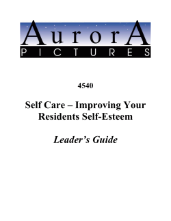 Self Care – Improving Your Residents Self