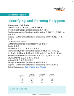 Identifying and Forming Polygons