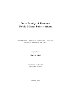 On a Family of Random Noble Means Substitutions