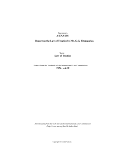 &yuml;&thorn;R eportonthe L awof T reatiesby M r . G . G . F itzmaurice