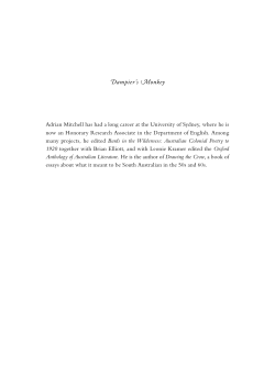 Dampier`s Monkey - Wakefield Press
