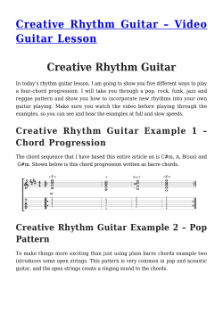 Creative Rhythm Guitar