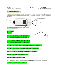 Ax = -3500 N Ay = 0 N Bx = B cos &theta; = 2500 cos 20 = 2349.232 N By