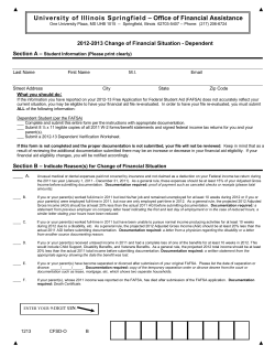 6 ` 6 ` 6 ` 6 ` 6 ` 6 ` 6 ` 6 ` 6i - University of Illinois Springfield