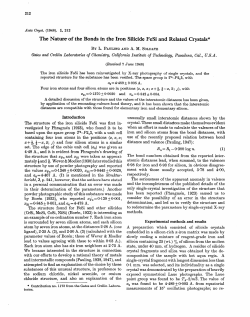 The nature of the bonds in the iron silicide, FeSi, and related crystals