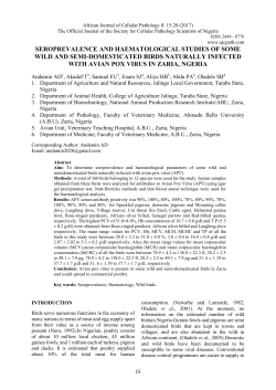 Full Text - African Journal Of Cellular Pathology